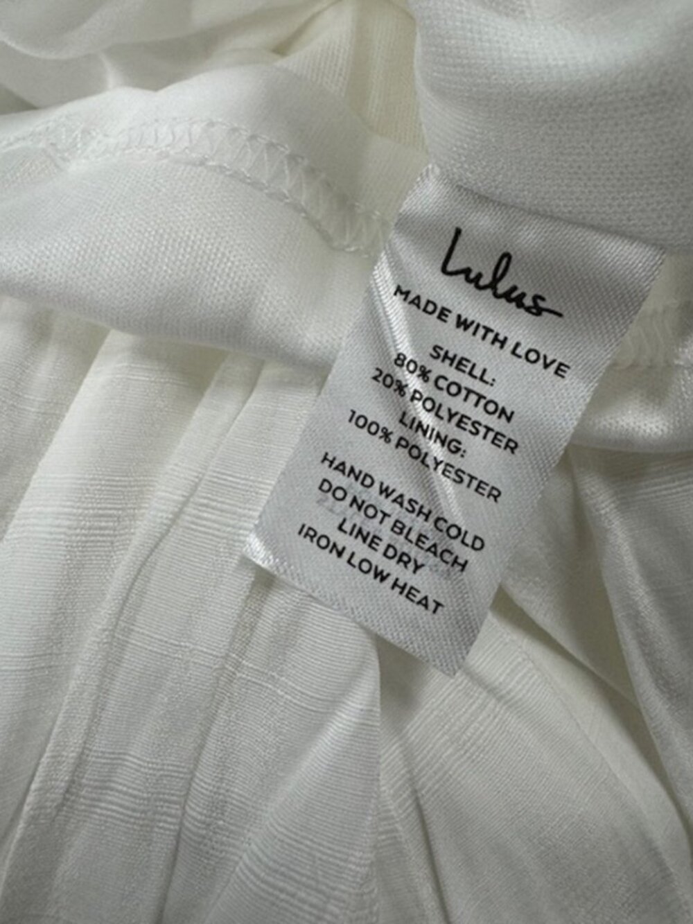 Lulus Adorable Sight White One-Shoulder Tiered Mini Dress NWT - Picture 7 of 8